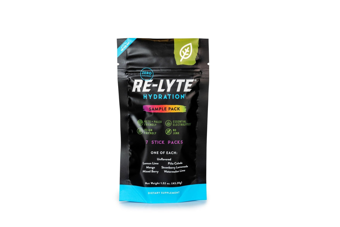 REDMOND Re-Lyte Hydration Electrolyte Powder Drink Mix Variety (7 Stick Packs) - dailyvitalstore