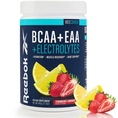 Reebok REEcover Amino Acids + Electrolytes | 8g EAAs, 5g BCAAs, Hydration Matrix | Muscle Recovery, Strength | Post-Workout Support - dailyvitalstore