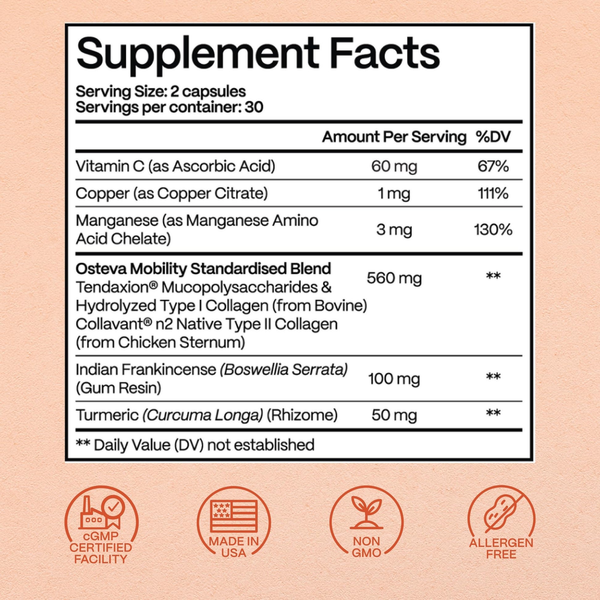 Rejuveen Osteva Joint Support Supplement for Women | High Potency Collagen, Turmeric, Boswellia | for Flexible Cartilage & Tendons, - dailyvitalstore