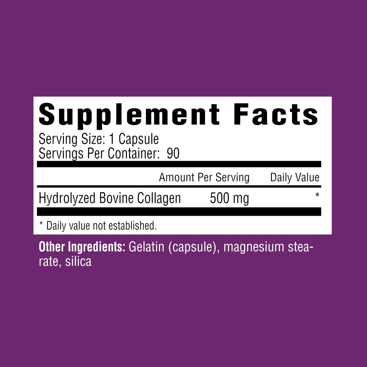 Rejuvicare Super Collagen 500 mg, Hydrolyzed Collagen Peptides for Hair, Skin & Nails, Beauty & Wellness Supplement, Supports Healthy Hydration & Elasticity, 180 Capsules, 2 Pack Value - dailyvitalstore
