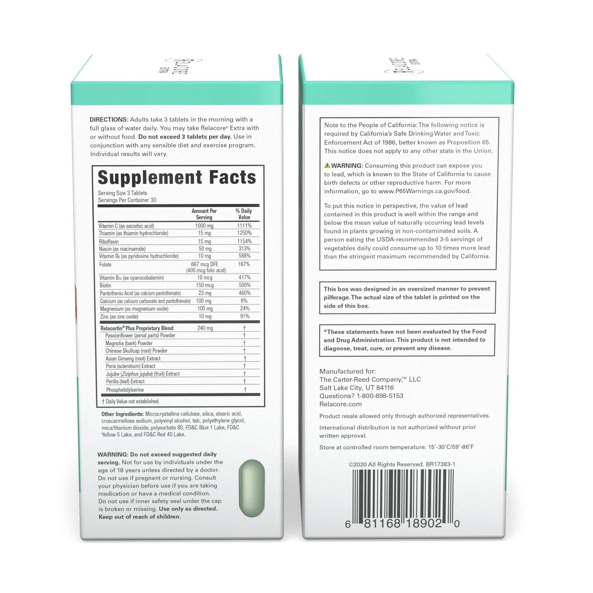 Relacore Extra Maximum Strength - Cortisol Supplements for Women - Reduce Cortisol Related Belly Fat - Stress Relief Supplement - Calm Mind - dailyvitalstore
