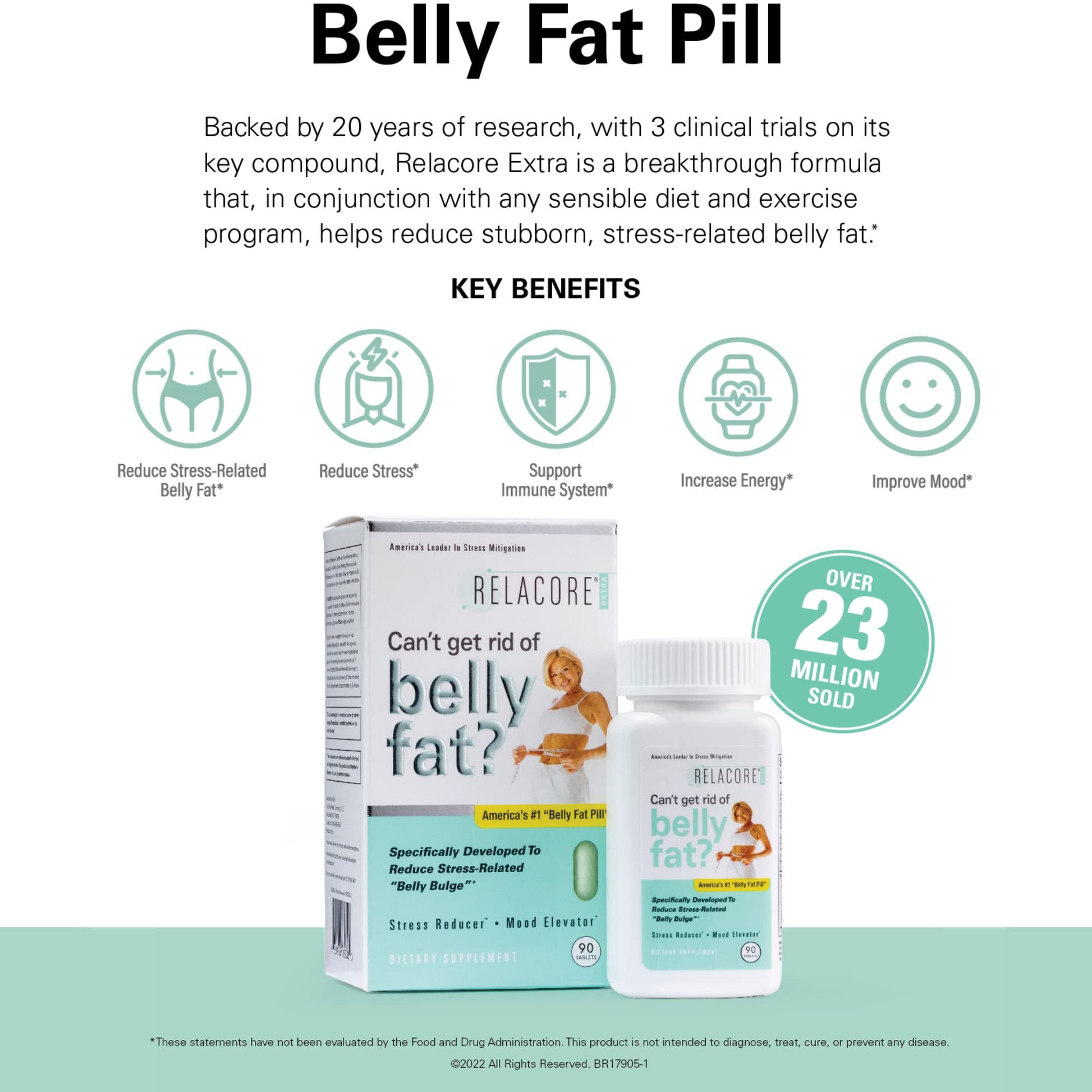 Relacore Extra Maximum Strength - Cortisol Supplements for Women - Reduce Cortisol Related Belly Fat - Stress Relief Supplement - Calm Mind - dailyvitalstore