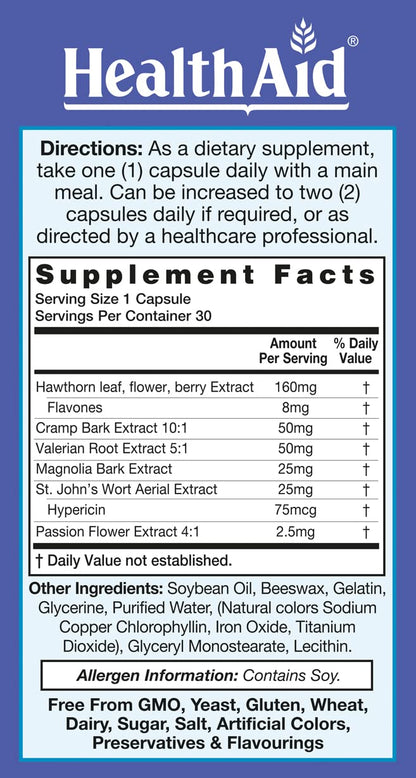 RelaxEase, Herbal Blend to Support Harmony and Tranquility, Once Daily, 30 ct, Helps Promote Health and Relaxation - dailyvitalstore