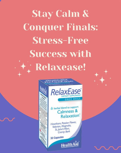 RelaxEase, Herbal Blend to Support Harmony and Tranquility, Once Daily, 30 ct, Helps Promote Health and Relaxation - dailyvitalstore