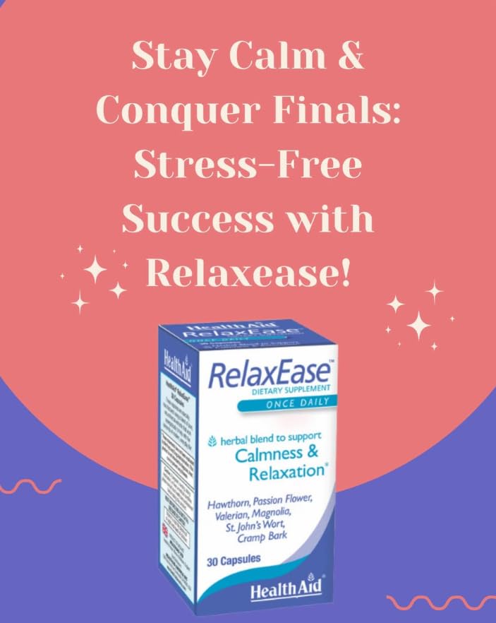 RelaxEase, Herbal Blend to Support Harmony and Tranquility, Once Daily, 30 ct, Helps Promote Health and Relaxation - dailyvitalstore