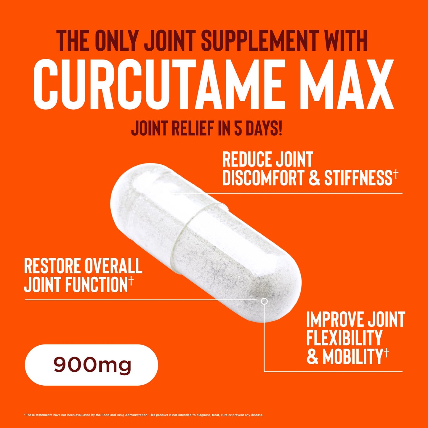 Relaxium Flexium Joint Support Supplement, Drug-Free, with CurcuTame Blend, Turmeric Supplement Formulated to Support Comfort and Mobility, 60 Capsules - dailyvitalstore