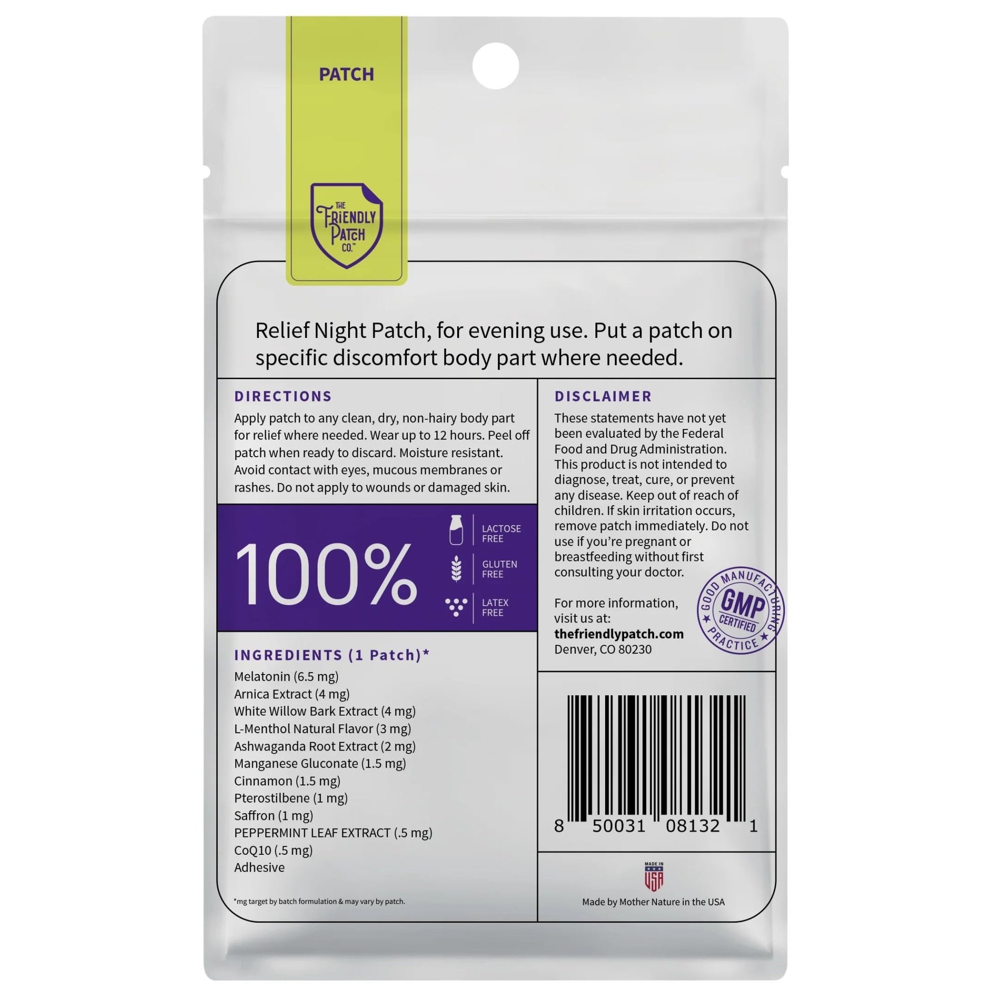 Relief Day & Night Patch Bundle - Arnica, White Willow Bark, Melatonin, Ashwagandha, Saffron & Peppermint for Soreness, Discomfort & Sleep Support for Women and Men - 16 Plant-Powered Patches - dailyvitalstore