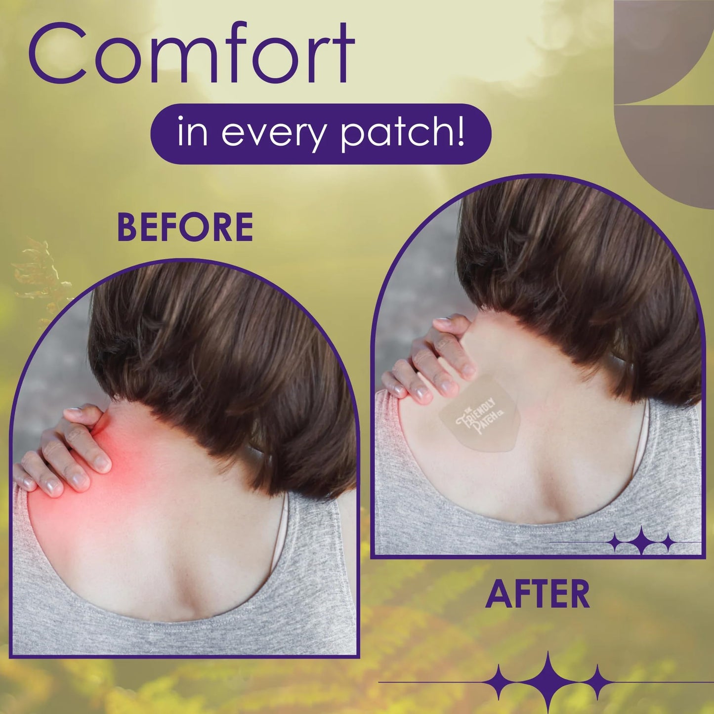 Relief Day Patch - Arnica, White Willow Bark, Saffron & Peppermint for Soreness and discomfort for Women and Men - dailyvitalstore