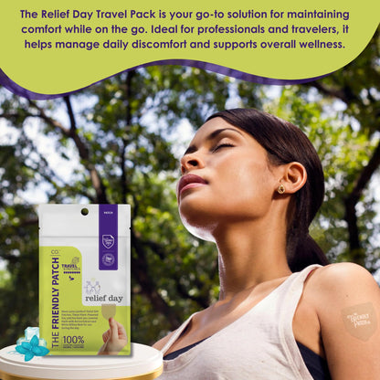 Relief Day Patch - Arnica, White Willow Bark, Saffron & Peppermint for Soreness and discomfort for Women and Men - dailyvitalstore