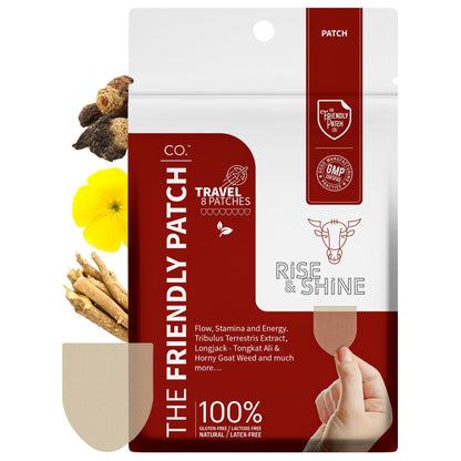 Relief Day & Rise & Shine Patch Bundle - Arnica, White Willow Bark, Tongkat Ali, Horny Goat Weed, Saffron & Peppermint for Soreness, Strength, and Performance Support - 16 Plant-Powered Patches for Me - dailyvitalstore
