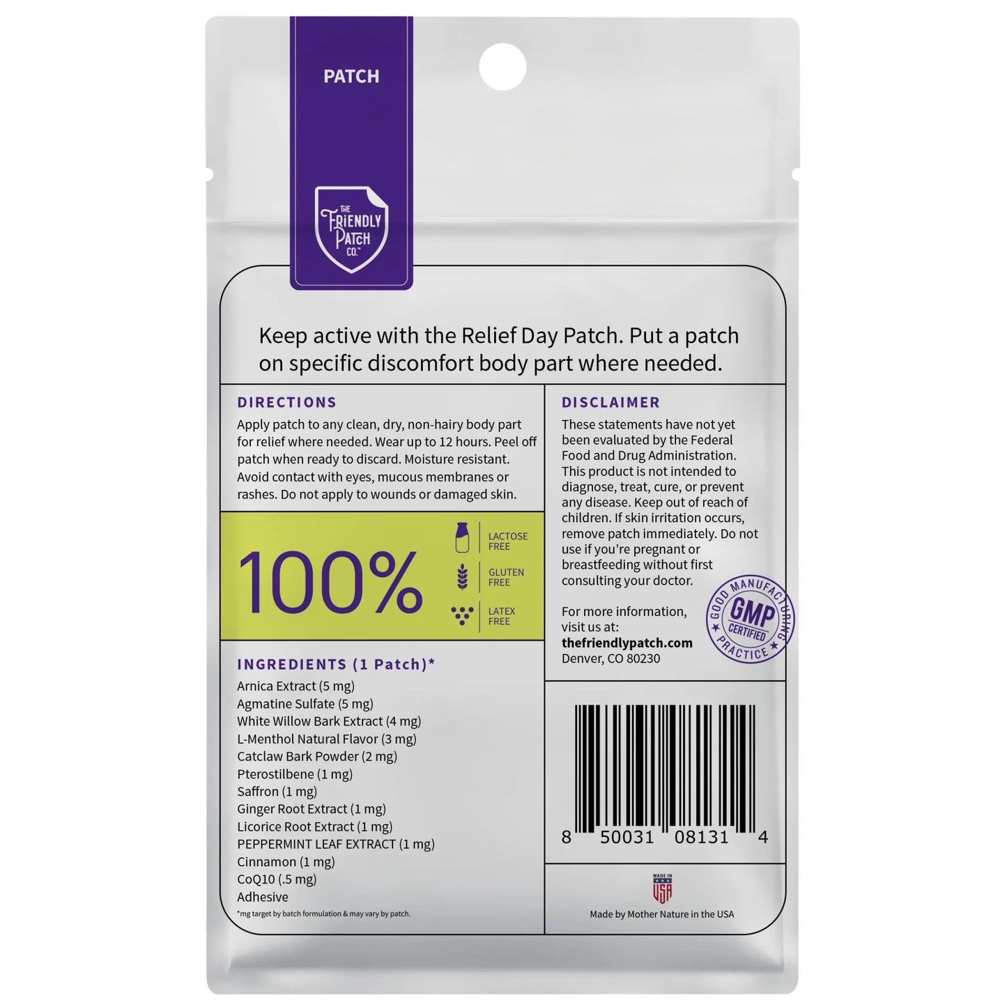 Relief Day & Rise & Shine Patch Bundle - Arnica, White Willow Bark, Tongkat Ali, Horny Goat Weed, Saffron & Peppermint for Soreness, Strength, and Performance Support - 16 Plant-Powered Patches for Me - dailyvitalstore