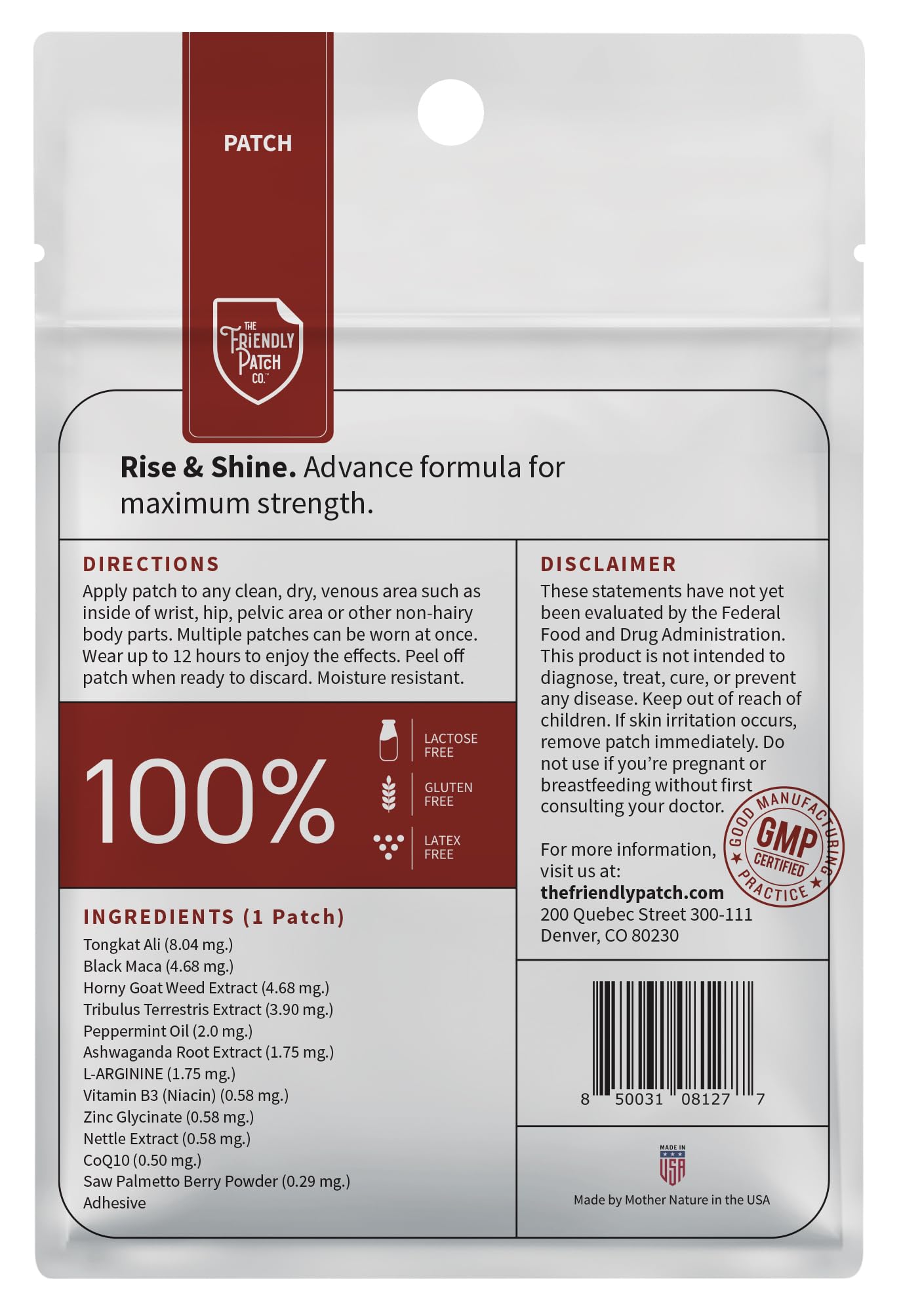 Relief Day & Rise & Shine Patch Bundle - Arnica, White Willow Bark, Tongkat Ali, Horny Goat Weed, Saffron & Peppermint for Soreness, Strength, and Performance Support - 16 Plant-Powered Patches for Me - dailyvitalstore