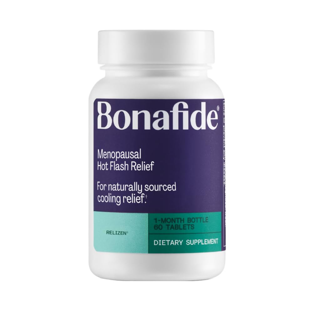 Relizen by Bonafide. Relief from Menopausal Hot Flashes & Night Sweats. — 1-Month Supply (60 Tablets) - dailyvitalstore