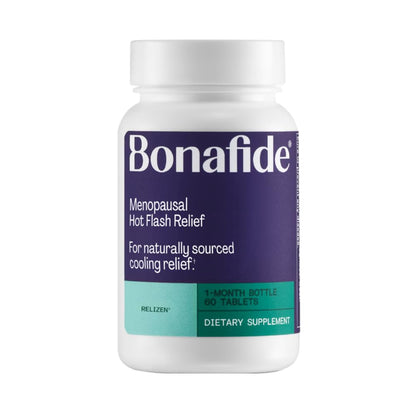 Relizen by Bonafide. Relief from Menopausal Hot Flashes & Night Sweats. — 1-Month Supply (60 Tablets) - dailyvitalstore