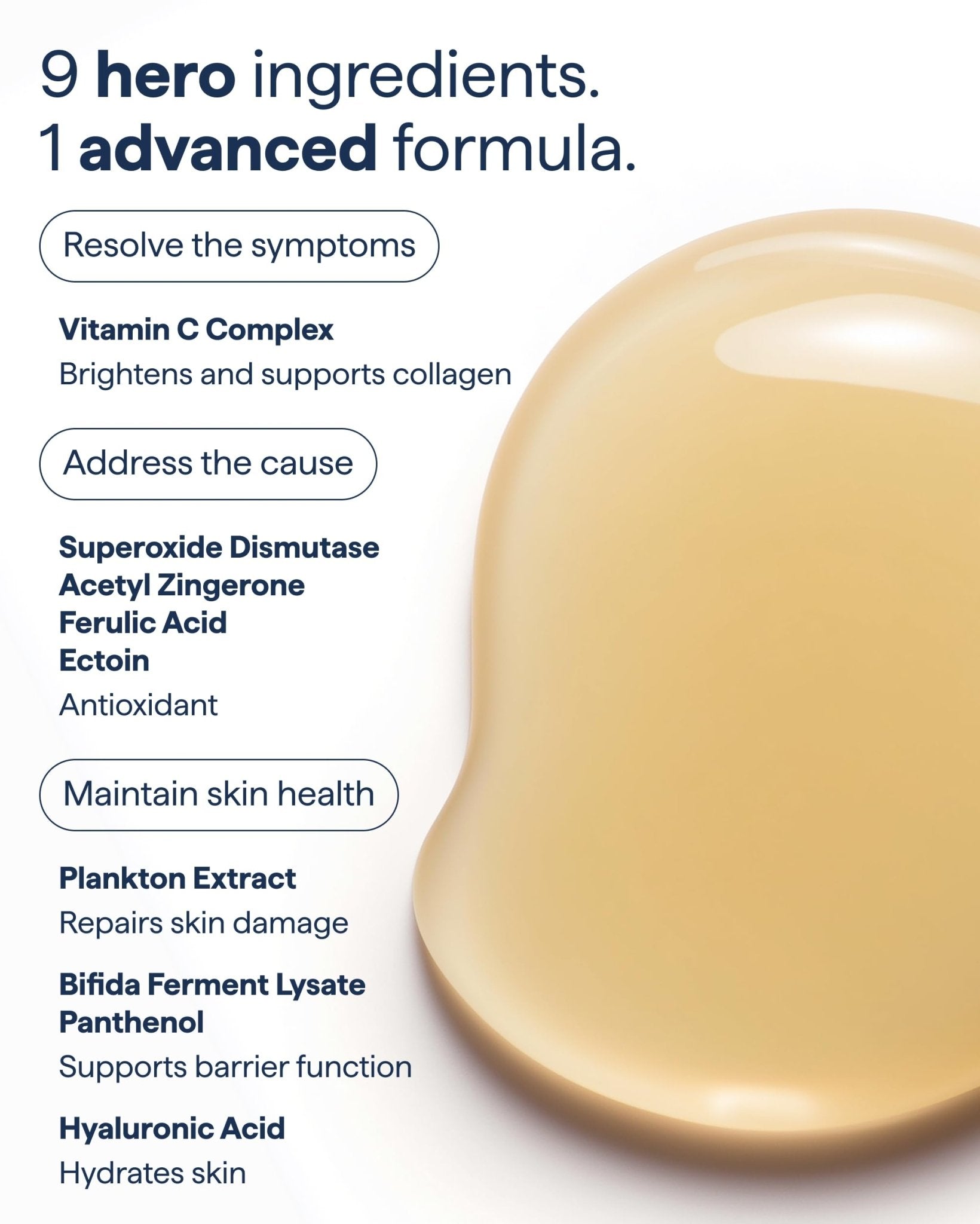 Remedy for Daily Defense | 15% Vitamin C Complex Brightening Serum | Stabilized Vitamin C with Next-Gen Antioxidants, Ferulic Acid, Ectoin - dailyvitalstore