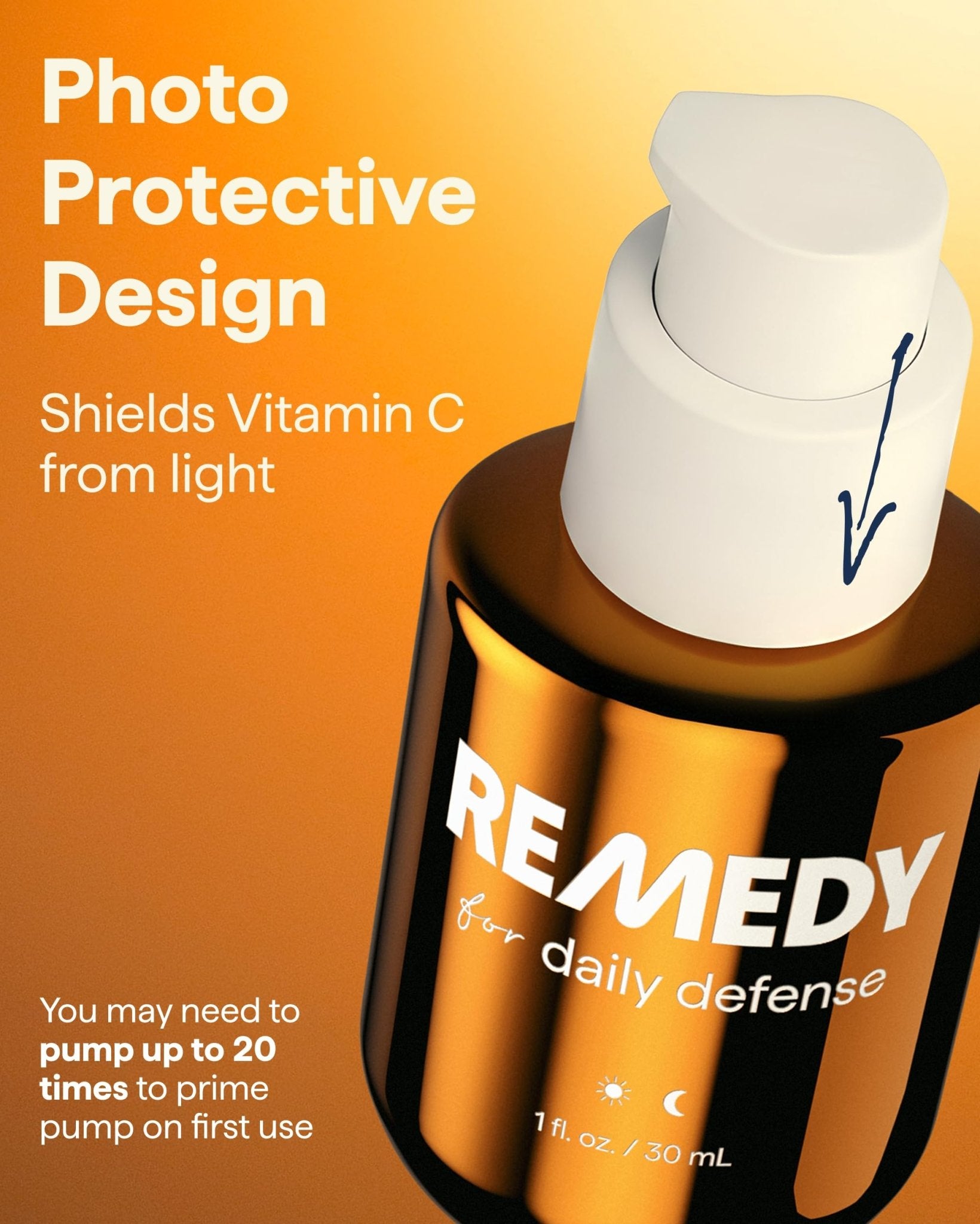 Remedy for Daily Defense | 15% Vitamin C Complex Brightening Serum | Stabilized Vitamin C with Next-Gen Antioxidants, Ferulic Acid, Ectoin - dailyvitalstore