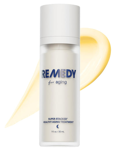 Remedy for Healthy Aging - Retinal, Resveratrol, Glycolic Acid, Argireline, Ferulic Acid, Matrixyl 3000 - Anti-Aging Treatment for Wrinkles, Uneven Texture & Tone - By Dermatologist Dr. Shah - dailyvitalstore