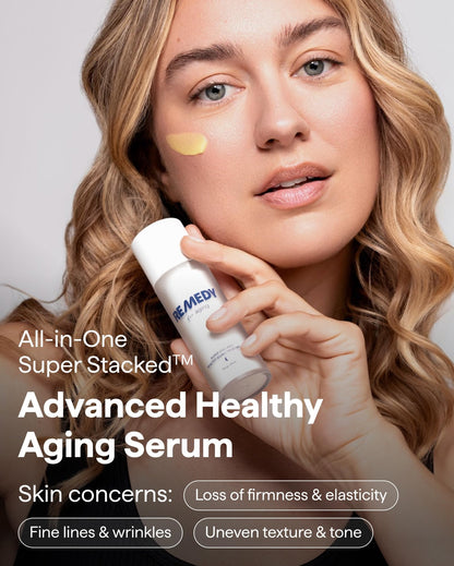 Remedy for Healthy Aging - Retinal, Resveratrol, Glycolic Acid, Argireline, Ferulic Acid, Matrixyl 3000 - Anti-Aging Treatment for Wrinkles, Uneven Texture & Tone - By Dermatologist Dr. Shah - dailyvitalstore