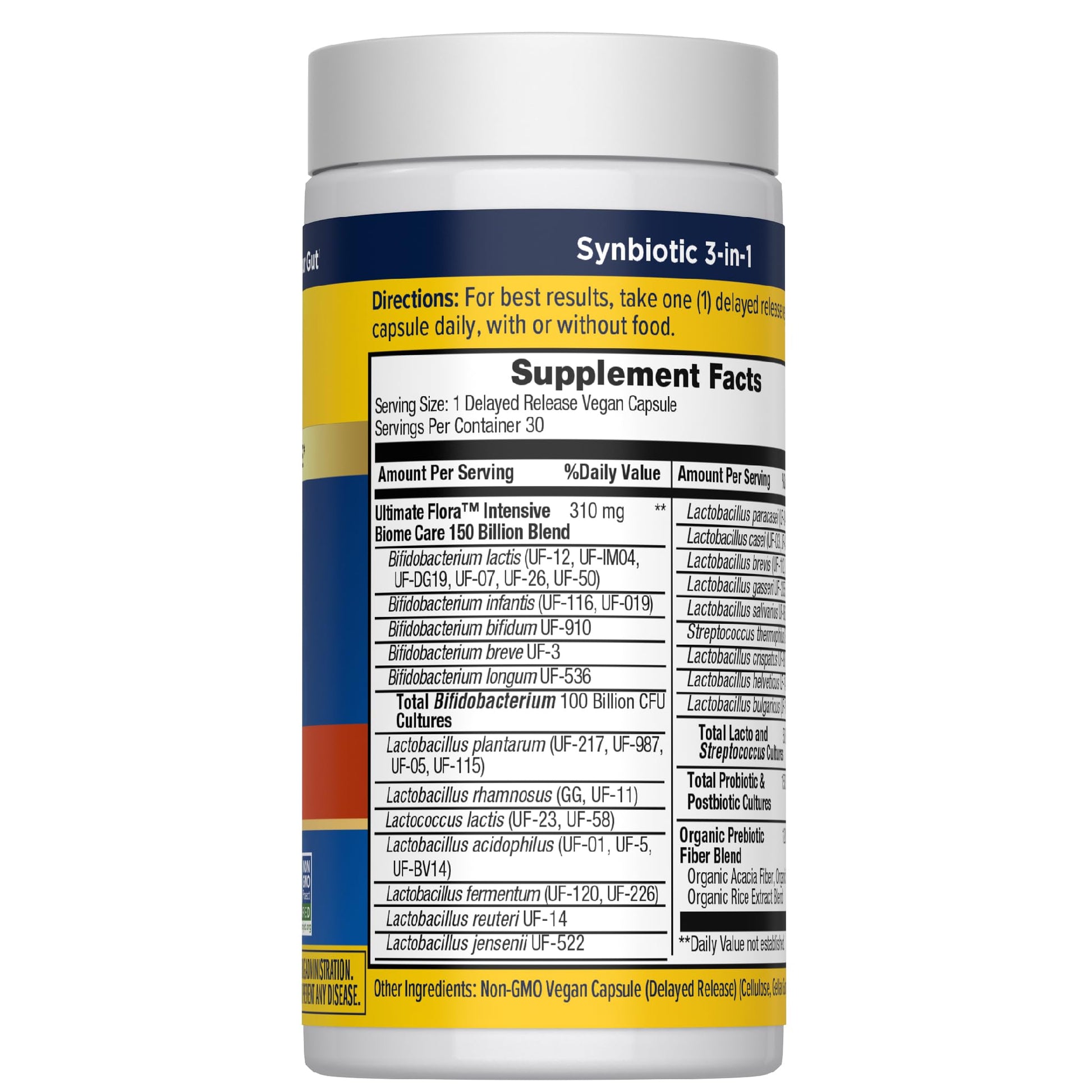 Renew Life Ultimate Flora Adult Ultimate Care Probiotic, 150 Billion, 30 Caps (Package May Vary) - dailyvitalstore