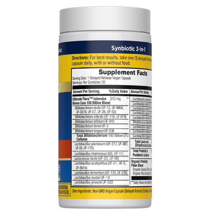 Renew Life Ultimate Flora Adult Ultimate Care Probiotic, 150 Billion, 30 Caps (Package May Vary) - dailyvitalstore