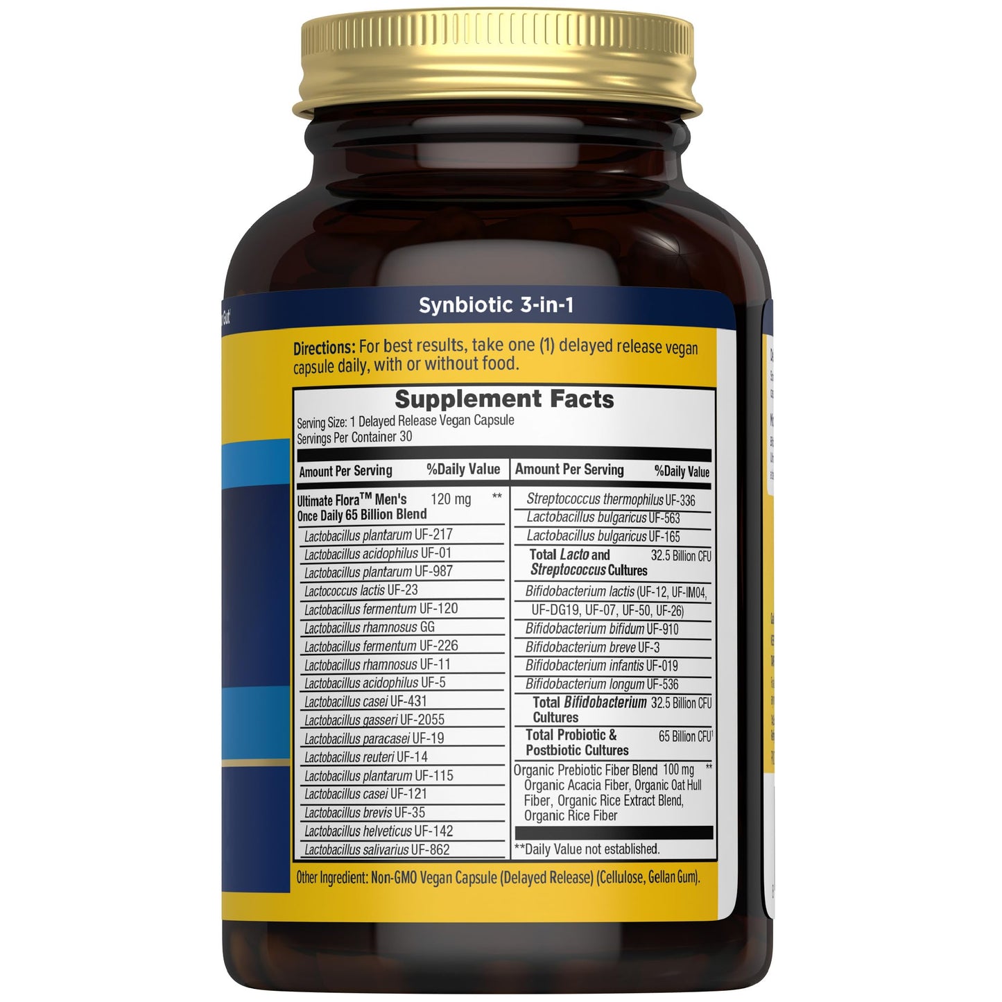 Renew Life Ultimate Flora Probiotics for Men 65 Billion CFU Delayed Release Vegan Capsules | Digestive Health | Immune Health | Dairy Free | 30 Count - dailyvitalstore