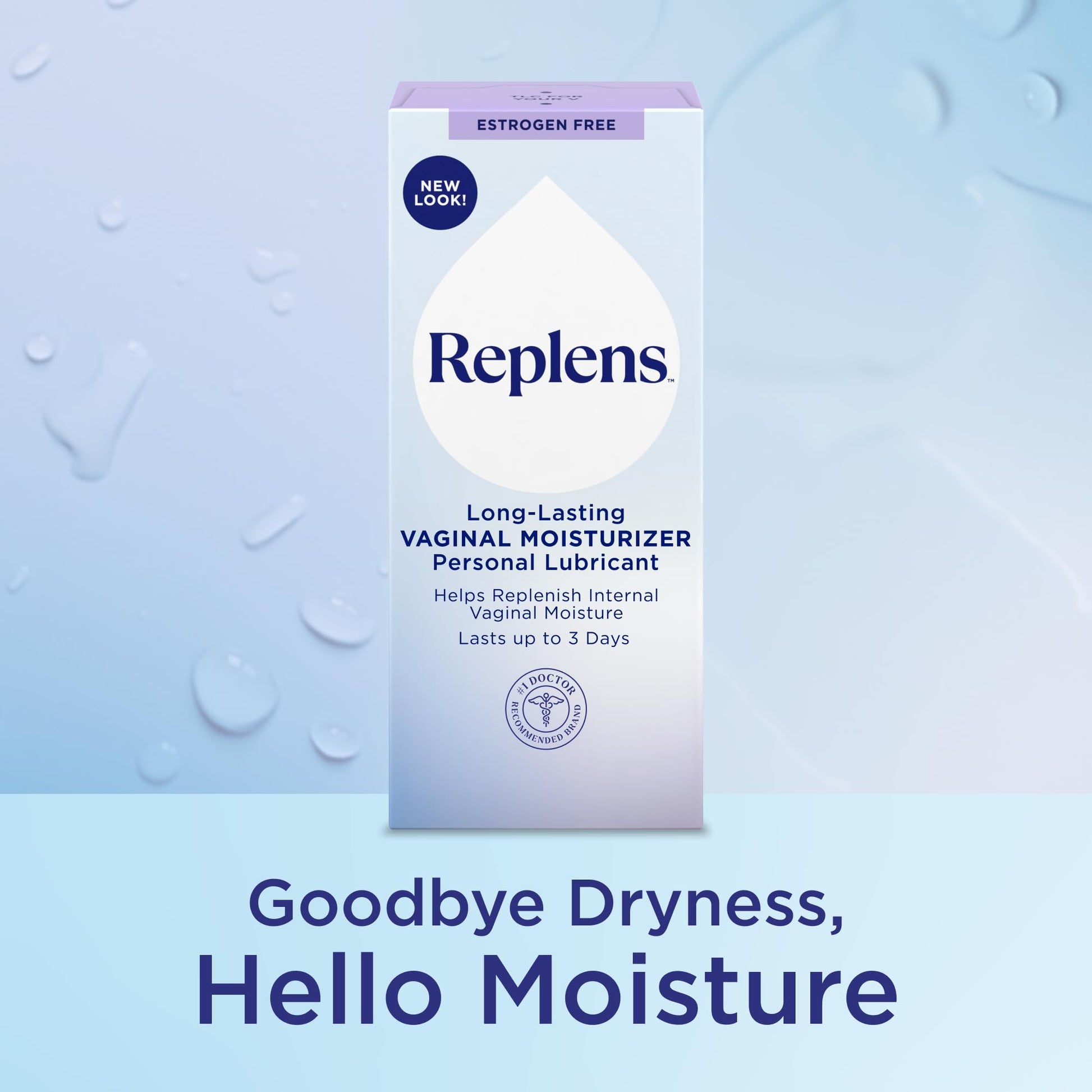 Replens Long Lasting Vaginal Moisturizer for Vaginal Dryness, Doctor Recommended & Estrogen-Free, 8 Pre-Filled Applicators - dailyvitalstore