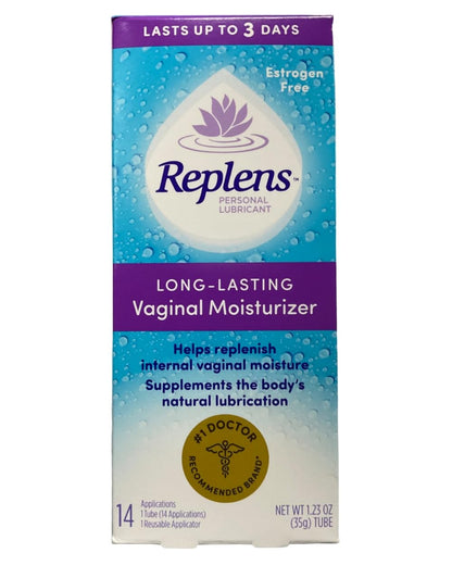 Replens Long-Lasting Vaginal Moisturizer with Reusable Applicator, 1.23 Ounce - dailyvitalstore