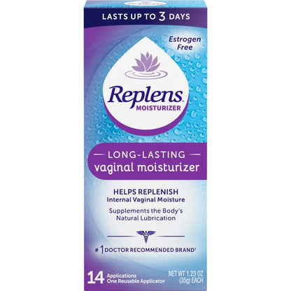 Replens Replens Long Lasting Vaginal Moisturizer, 14 Applications 1.23 oz (Pack of 2) - dailyvitalstore