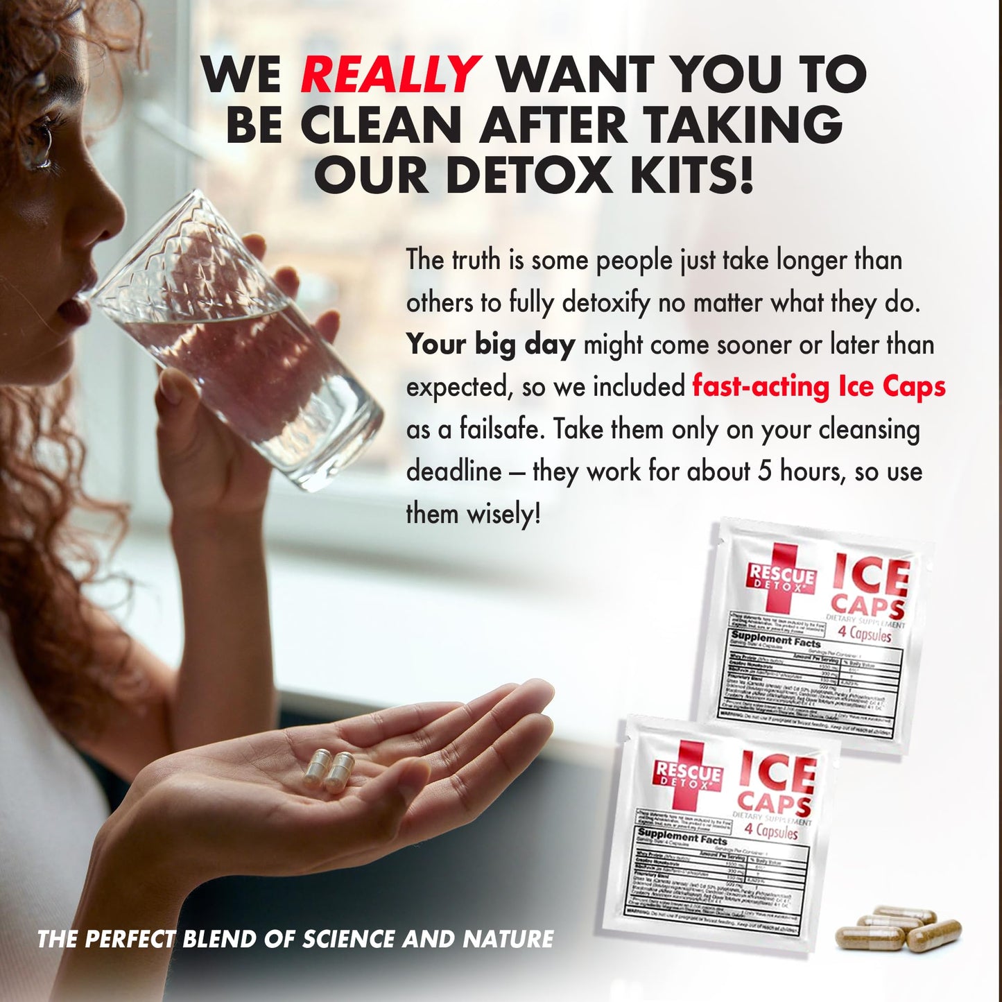 Rescue Detox 5 Day Detox Kit - 72ct Capsules | Comprehensive Full Body Cleanse with Bonus Instant ICE Caps - dailyvitalstore