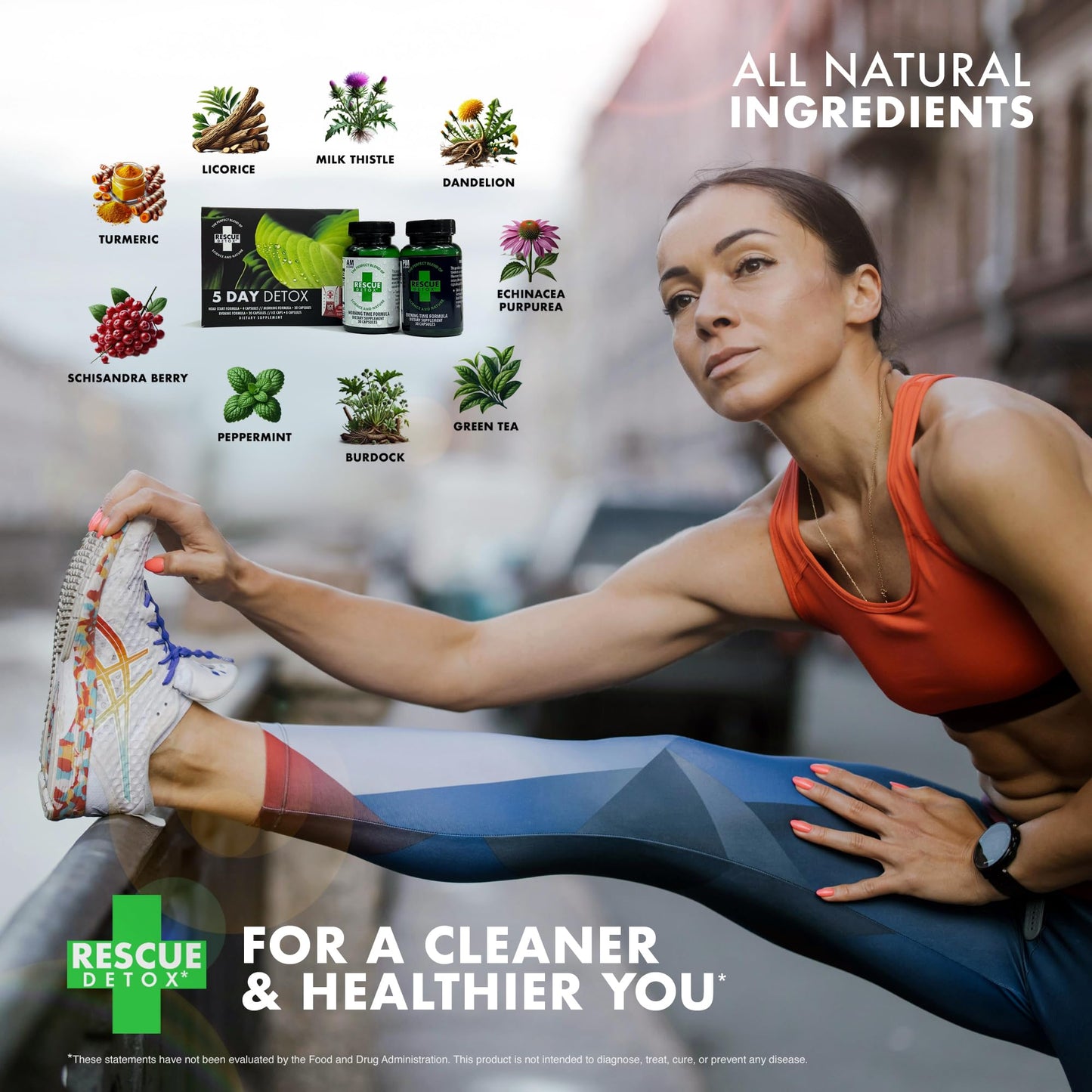 Rescue Detox 5 Day Detox Kit - 72ct Capsules | Comprehensive Full Body Cleanse with Bonus Instant ICE Caps - dailyvitalstore