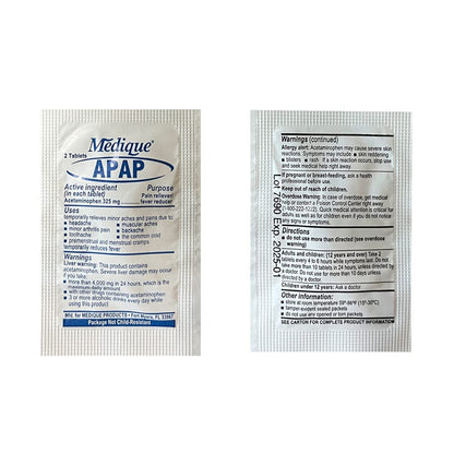 Rescue Essentials Medications Dose Pack–First Aid Refill Kit with Ibuprofen, Acetaminophen, Aspirin, Antihistamine, Anti-Diarrheal & Antacid– Compact Emergency Travel & IFAK Supply-1 Module (30 Doses) - dailyvitalstore