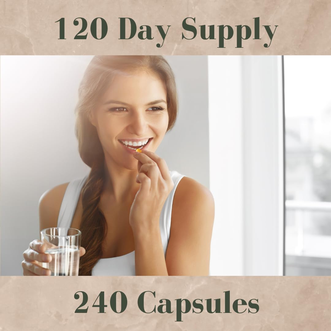 Research Labs 2 Fer 1 Ad Organic Irish Sea Moss Capsules 240 Total Pills, Raw Wildcrafted Seamoss Enhanced w/Bladderwrack & Burdock Root Antioxidant Powerhouse. Thyroid Support - dailyvitalstore