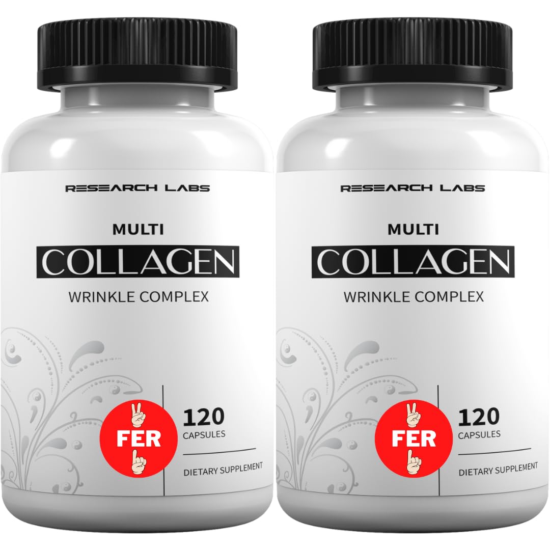 Research Labs 2 for 1 Promo 240 Collagen Pills - 6000 mg Per Day. Grass Fed Anti-Aging Support for Skin, Joints, Tendons, Bones, Hair and Nails. - dailyvitalstore