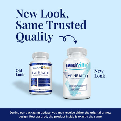 Research Verified Eye Health - Nourish and Protect Eyes and Vision, Support Healthy Retina, Improve Blood Supply to Eyes - Vitamins A, B, C, and E - 360 Capsules - 6 Month Supply - Made in The USA - dailyvitalstore