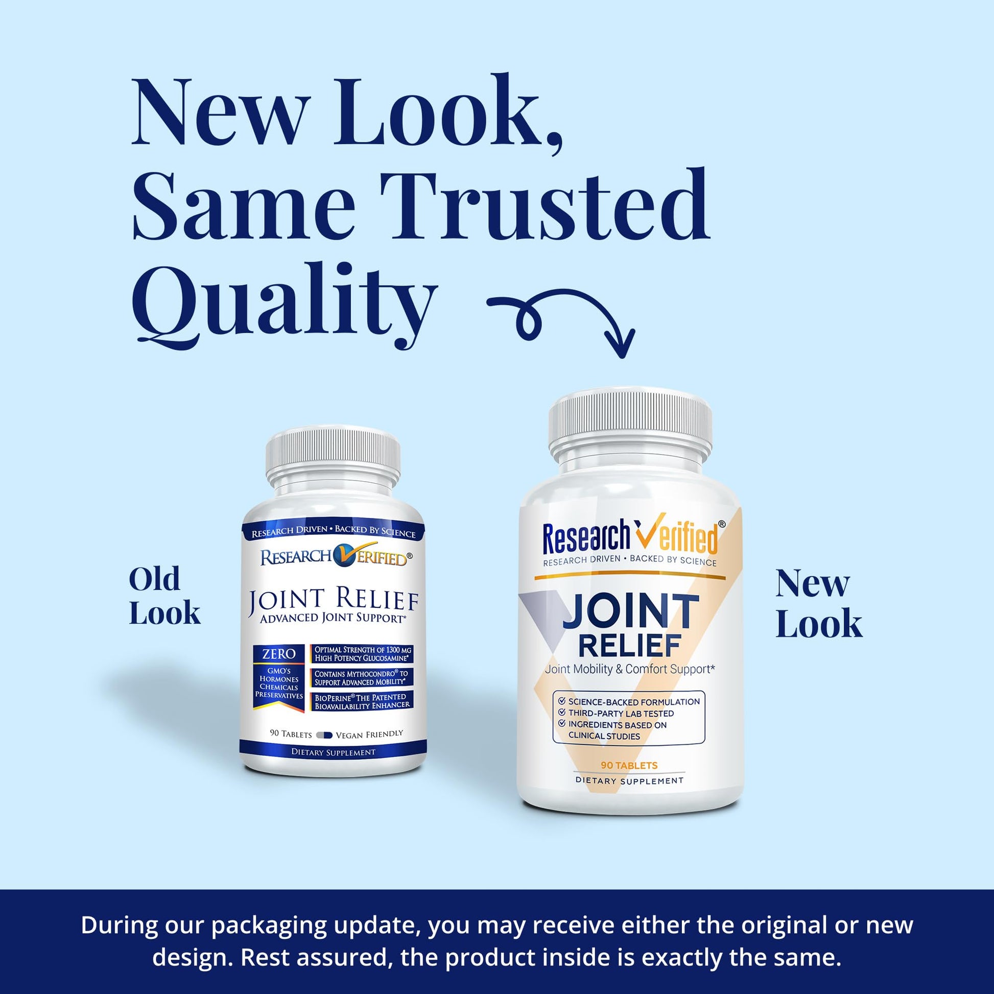 Research Verified Joint Support - Glucosamine, MSM, Turmeric, Boswellia, BioPerine - Vegan - 90 Capsules - 1 Month Supply - dailyvitalstore