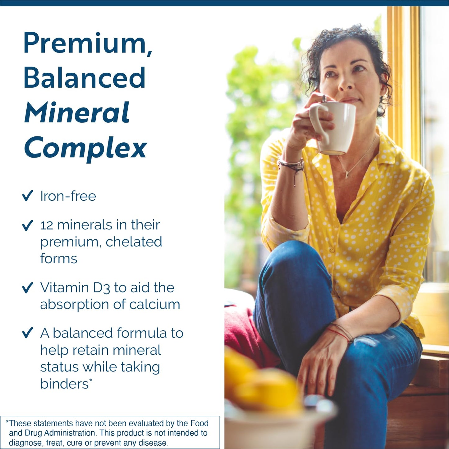 Researched Nutritionals Core Minerals - Daily Trace Minerals Supplement - Iron-Free Blend with Vitamin D3, Magnesium Glycinate & Iodine for Thyroid, Bone & Metabolic Support (120 ct) - dailyvitalstore