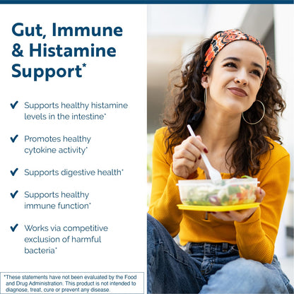 Researched Nutritionals Multi-Biome - Dual-Action Probiotics for Women & Men - Spore + Live Strain Formula with Delayed-Release Capsules for Gut Health, Histamine & Immune Support (30 ct) - dailyvitalstore
