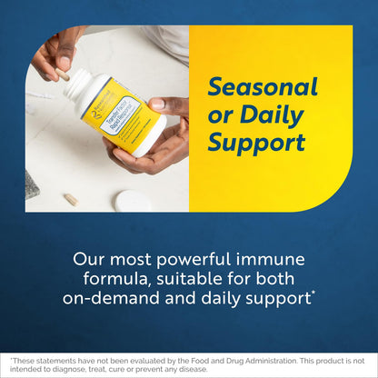 Researched Nutritionals Transfer Factor Rapid Response Immune Support Supplement - Colostrum Blend with Beta Glucan, IP-6 & Lactoferrin, Fast-Acting Innate & Adaptive Immune Modulation (120 Capsules) - dailyvitalstore