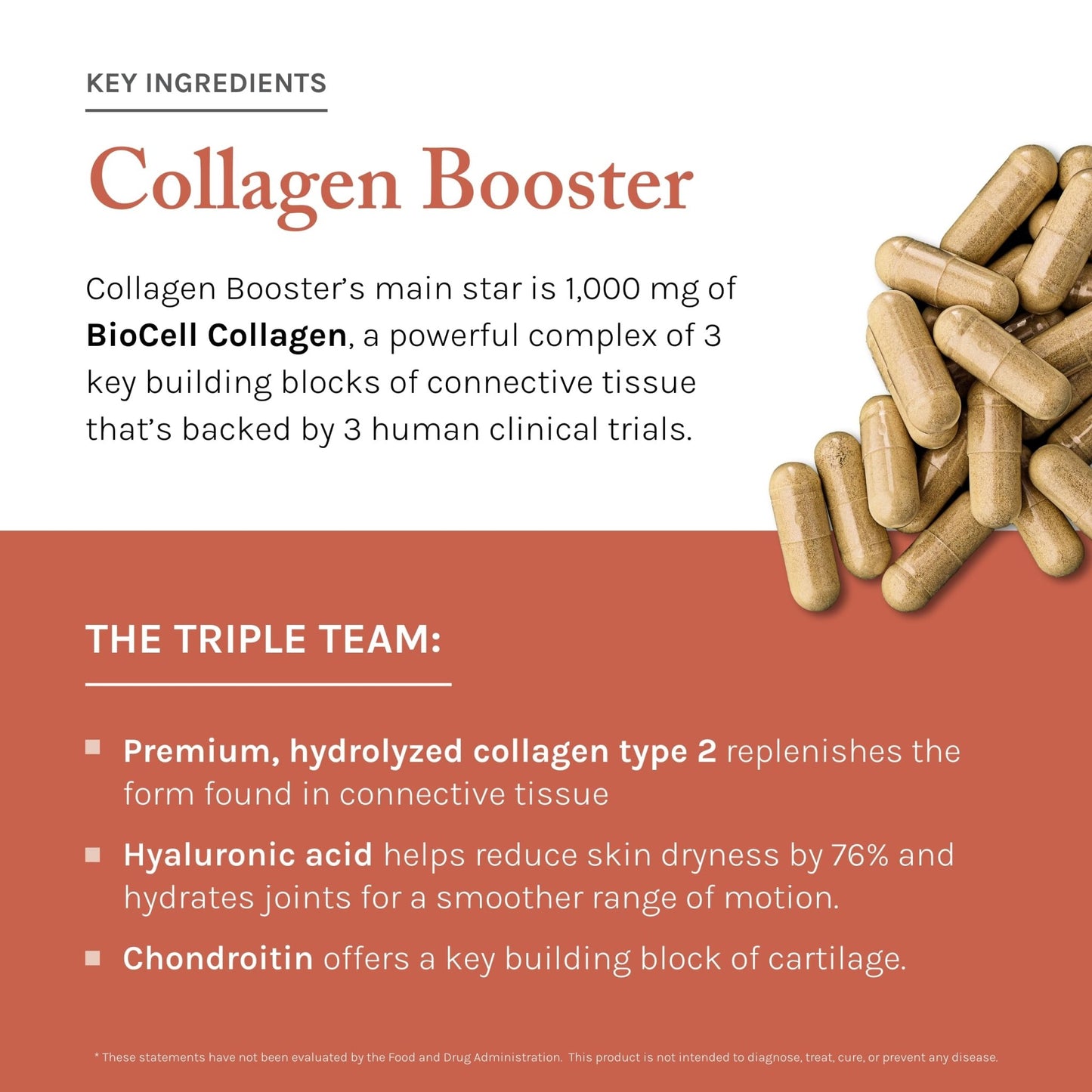 Reserveage Beauty Collagen Booster - Supplement for Skincare & Joint Health - Supports Healthy Collagen Production for Women - 60 Capsules (30 Servings) - dailyvitalstore