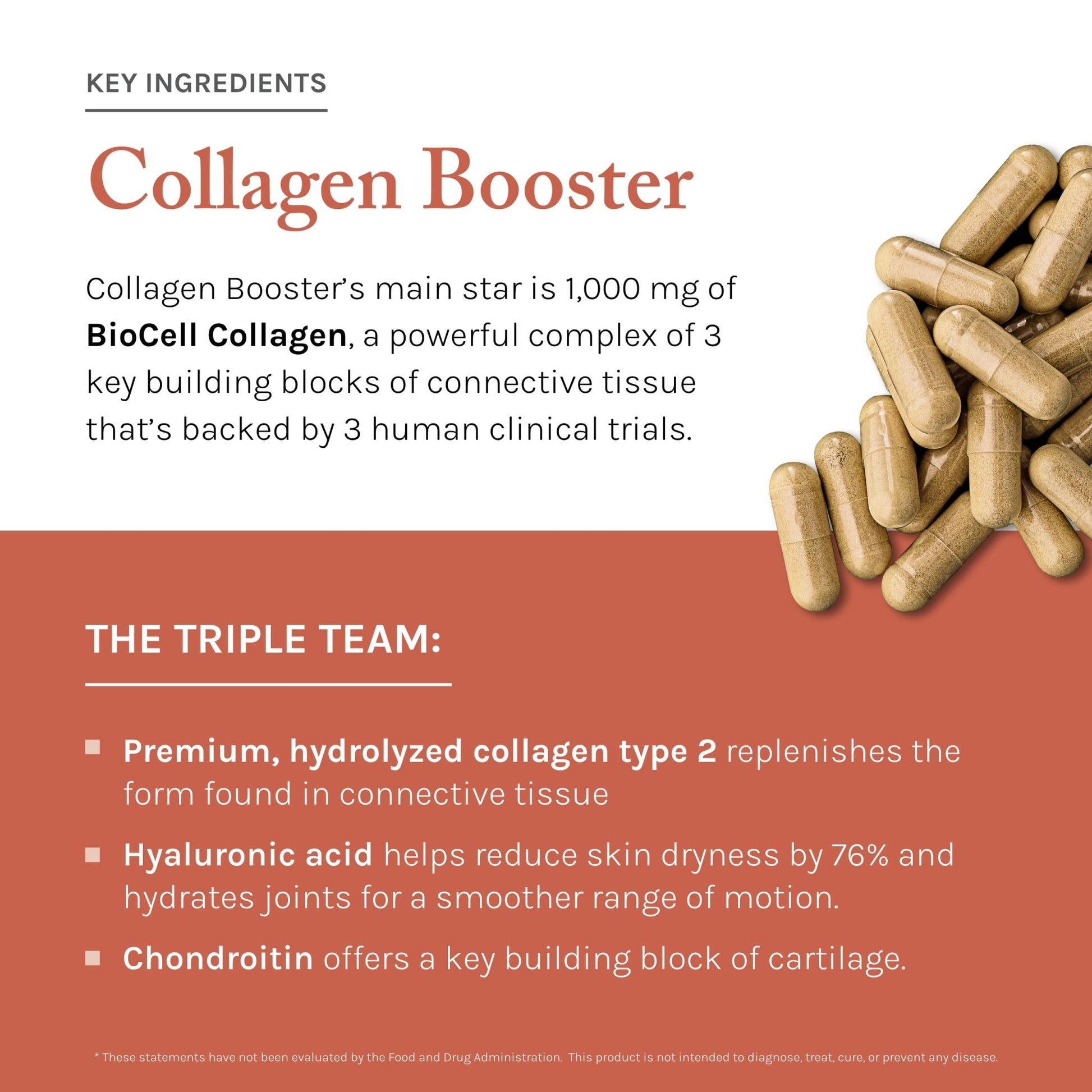 Reserveage Beauty Collagen Booster - Supplement for Skincare & Joint Health - Supports Healthy Collagen Production for Women - 60 Capsules (30 Servings) - dailyvitalstore