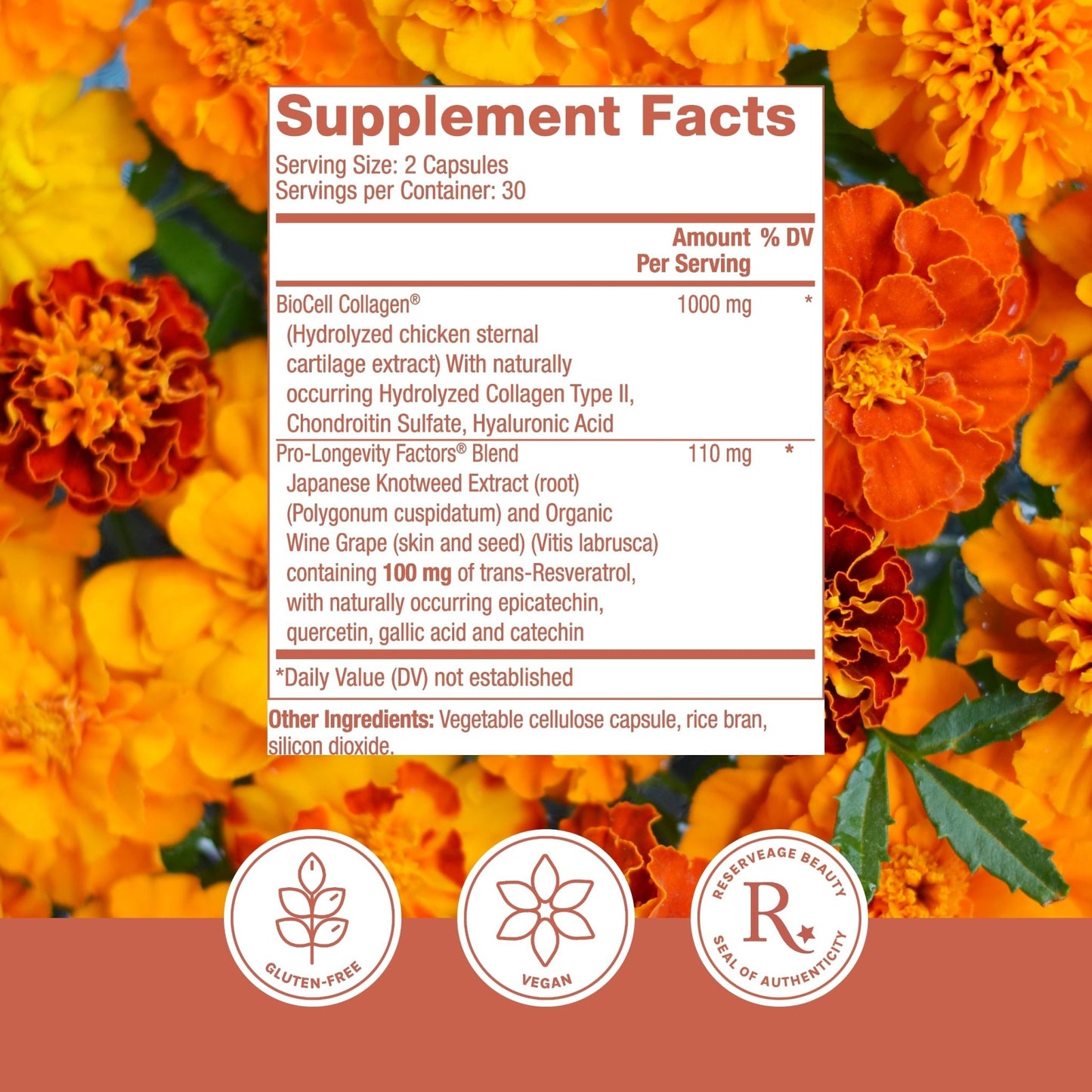 Reserveage Beauty Collagen Booster - Supplement for Skincare & Joint Health - Supports Healthy Collagen Production for Women - 60 Capsules (30 Servings) - dailyvitalstore
