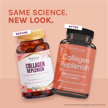 Reserveage Beauty Collagen Replenish - Collagen Booster & Supplement for Healthy Skin Care & Hair Growth - dailyvitalstore