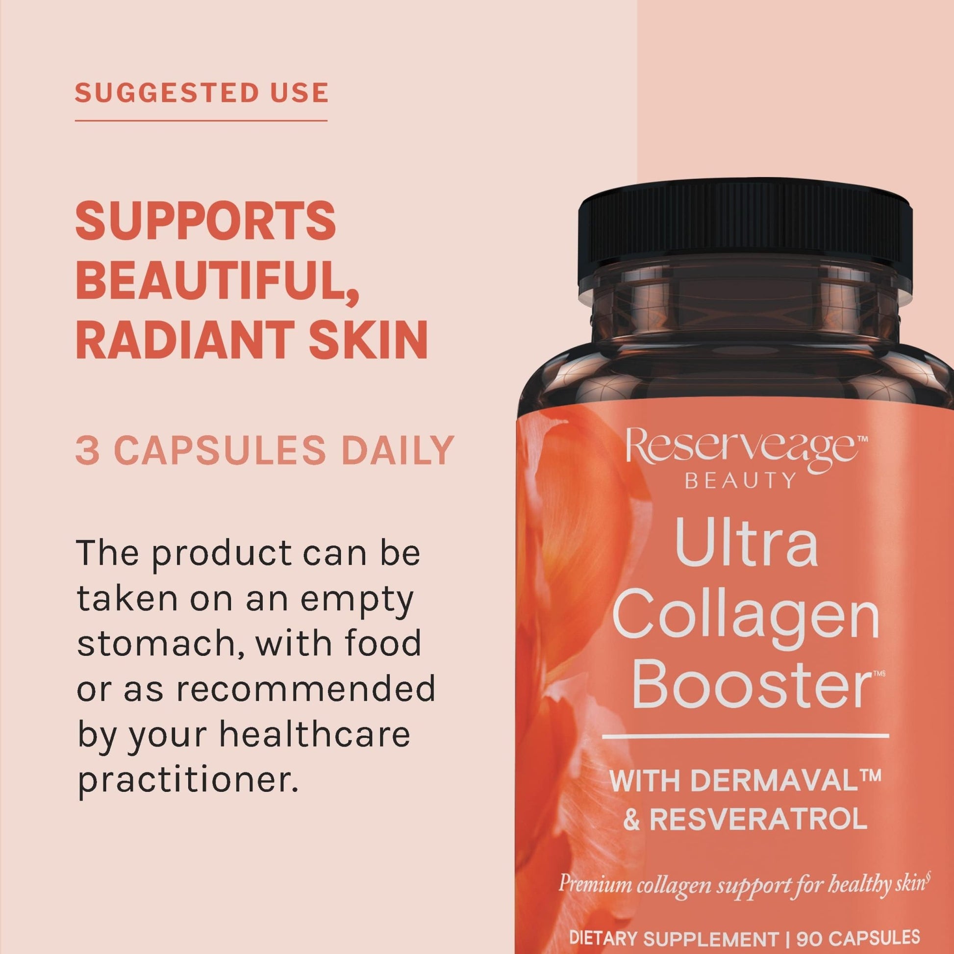 Reserveage Ultra Collagen Booster & Keratin Hair Booster - Features Dermaval, Biotin & Resveratrol - Support Hair & Skin - 90 Ultra Collagen Booster Capsules, 120 Keratin Hair Booster Capsules - dailyvitalstore