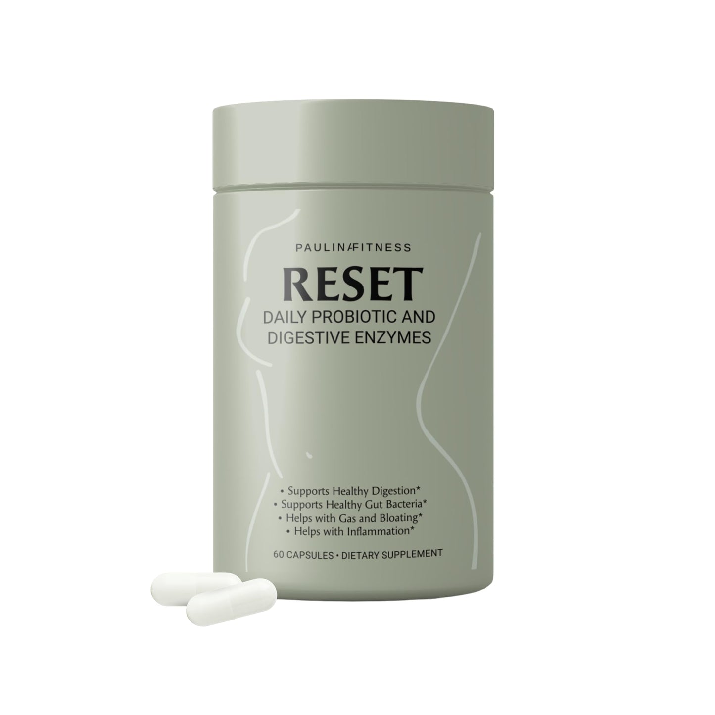 Reset Daily Probiotic + Prebiotic Plant Digestive Enzymes – Advanced Gut Reset for Women - dailyvitalstore