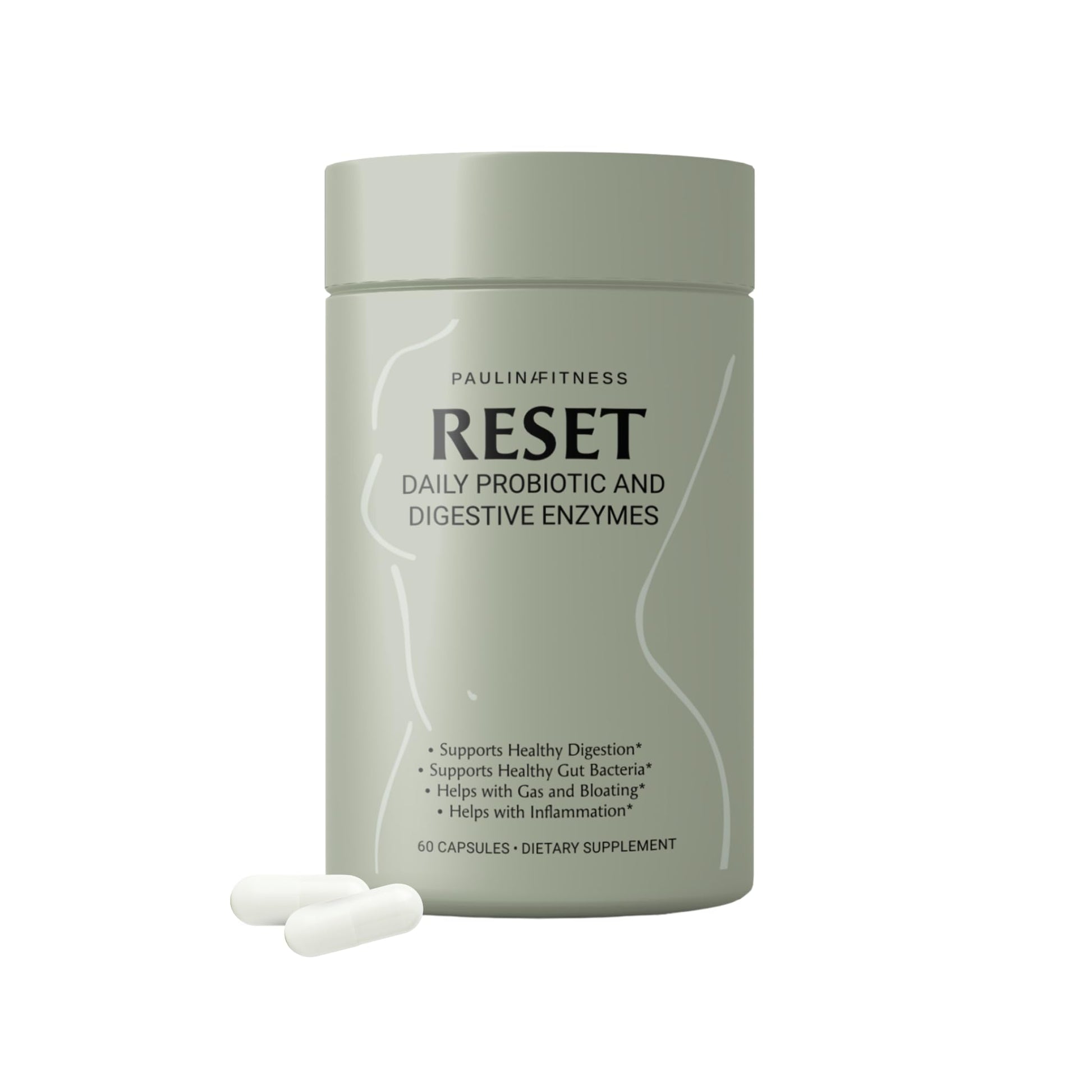 Reset Daily Probiotic + Prebiotic Plant Digestive Enzymes – Advanced Gut Reset for Women - dailyvitalstore