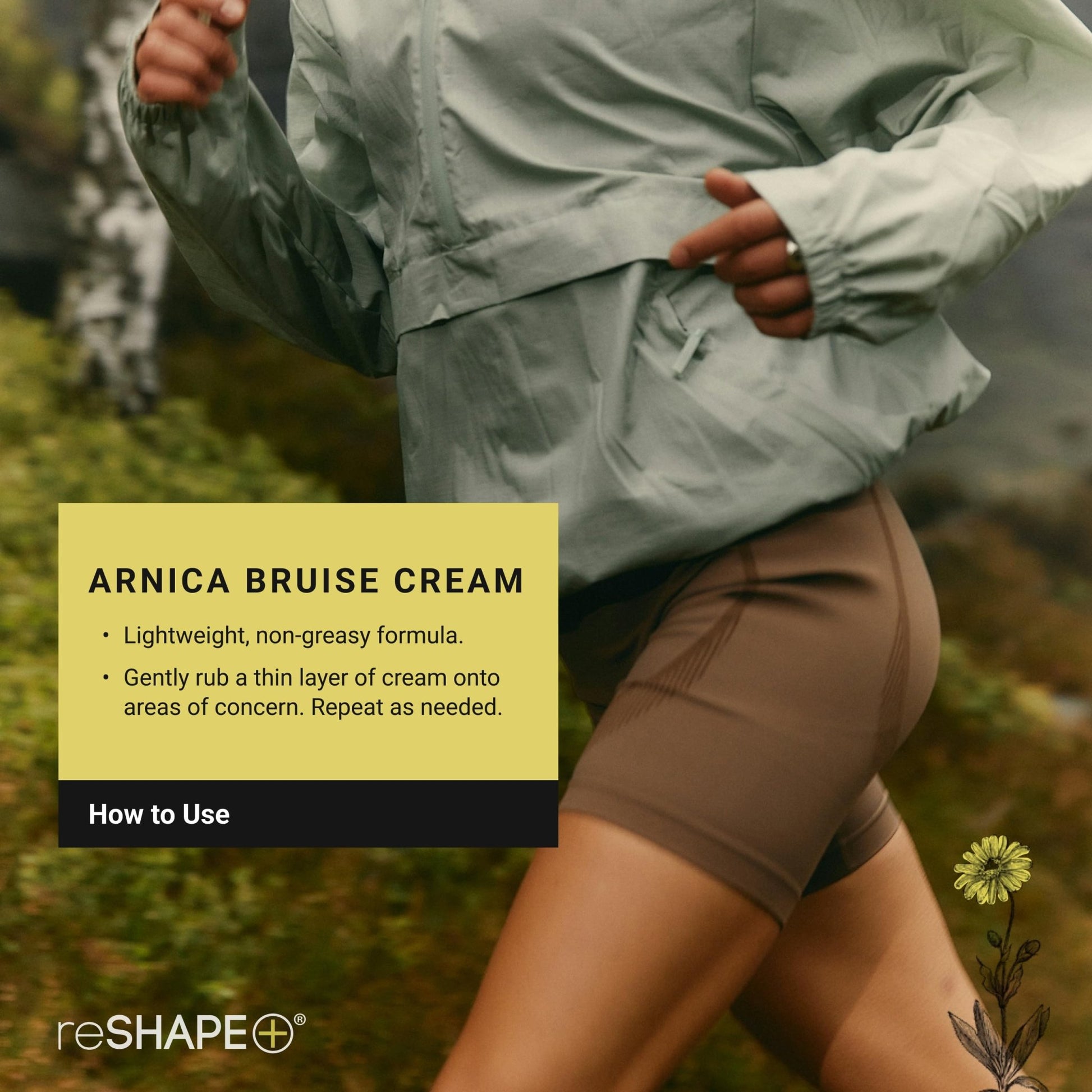 Reshape+ Arnica Bruise Relief Topical Cream For Bruising, Swelling, & Discoloration On Skin, Natural Skin Care Homeopathic Arnica Lotion W/Vitamin K, Horse Chestnut, & Collagen, 8 Fl Oz (2-Pack) - dailyvitalstore