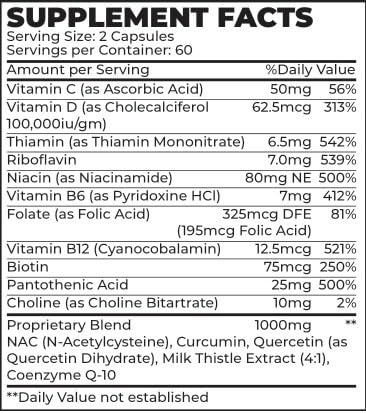 Restorio™ Metabolic Health Support Capsules - Liver & Inflammation Support - Hangover Prevention - Exercise Recovery - 120 Capsules - dailyvitalstore