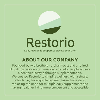 Restorio™ Metabolic Health Support Capsules - Liver & Inflammation Support - Hangover Prevention - Exercise Recovery - 120 Capsules - dailyvitalstore