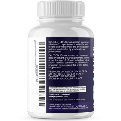 Resveratrol NAD+ Berberine Hyaluronic Acid - Biotin Grape & Blueberry + NAC - Collagen Peptides - Hair, Nail, Skin & Joint Supplement - 21-in-1 Women and Men - dailyvitalstore