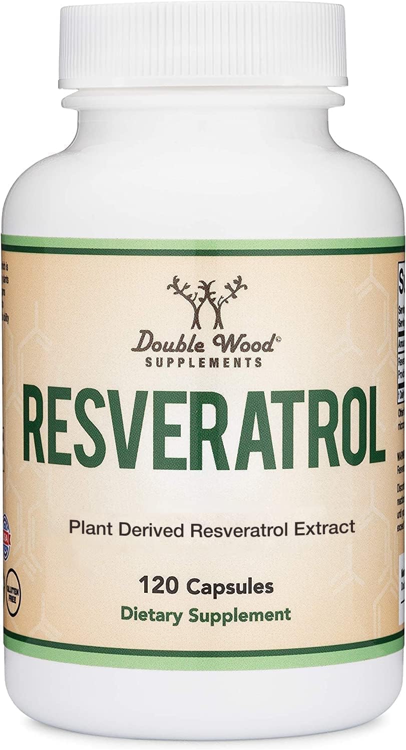Resveratrol Supplement 500mg Per Serving, 120 Capsules (Resveratrol Polygonum Root Extract Providing 50% Trans Resveratrol) - dailyvitalstore